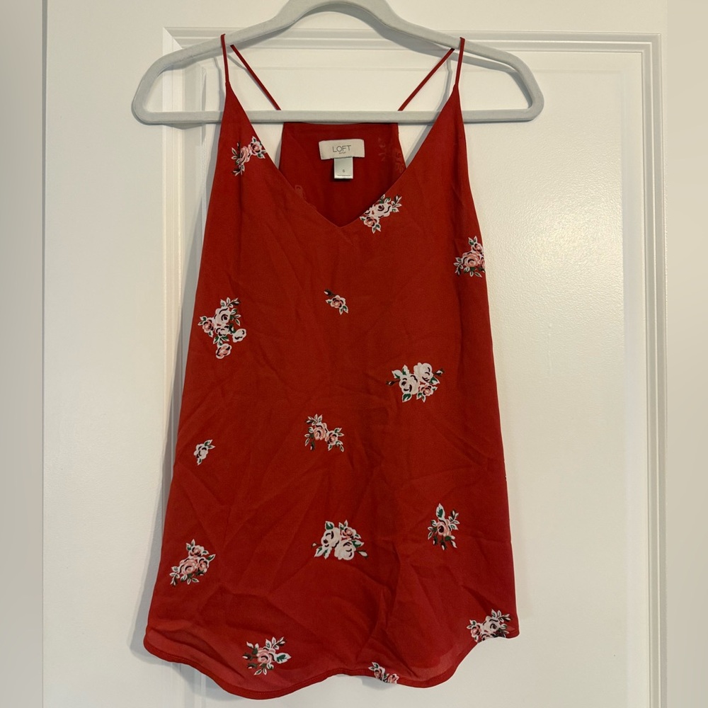 LOFT Scarlet Floral Camisole